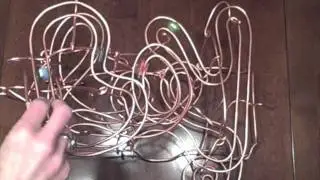 Copper rolling ball sculpture 6