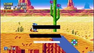 Sonic Mania - Sonic and Tails - Mirage Saloon Zone Act 1 End Cutscene