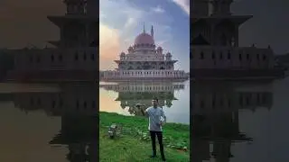 Aerial🚁 PUTRA MOSQUE 🕌 #drone #mosque #cinematic #travel #religion #discover #fyp
