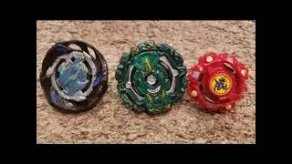 Beyblade Burst Battle: Air Knight K4 Vs. Poison Cyclops C5 Vs. Draciel S