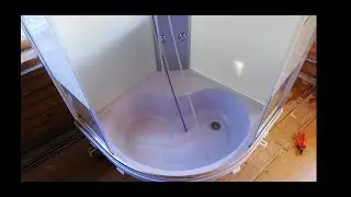 Assembling a shower cabin from Leroy Merlin