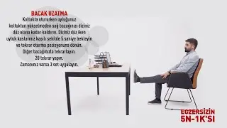 #bacakuzatma “Ofiste Gizli Uzama! Oturduğun Yerden Duruşunu Değiştir!”
