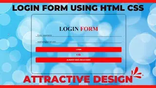 🔴Animated Login Form Using HTML & CSS  | How To Create Login Form using Html CSS | Free Source Code