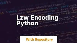 lzw encoding python