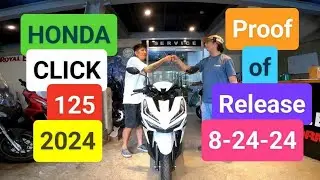 Honda Click 125 Color White SRP 81,400 SRP 81,400 Proof of Release August 24,2024 | Kirby Motovlog