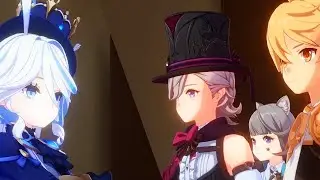 My mind while playing the Fontaine Archon Quest (Genshin Impact x Danganronpa)