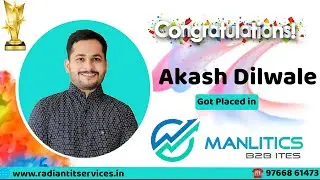 🚀 Akash Dilwale Lands His Dream Job with Radiant IT Service's Full Stack Java Magic ✨