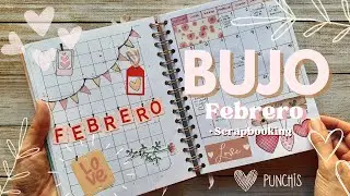🧡 Mi Bullet Journal Febrero (2023)🌈 con extra de #scrapbooking  ✂