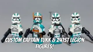 New Custom Clones- Captain Tukk, Lt Crash, Roy & 241st Troopers!