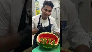 Welcome 2024 Happy New Year Watermelon Carving!!