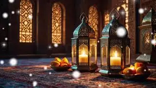 bacground lampu arab dengan salju