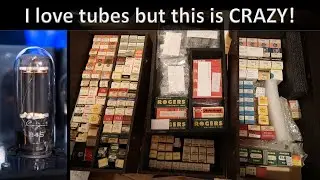 An audiophile Mr. Vintage's lifetime tube collection.