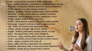 🧠 Learn 200 Common English Words & Their Synonyms  Vocabulary for IELTS, TOEFL & Daily Use