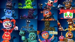 Every Animatronics in The Workshop! | FNAF AR: SPECIAL DELIVERY