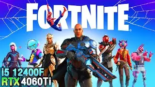 RTX 4060 Ti 8GB + INTEL i5 12400F - Fortnite (EPIC, RTX ON, DLSS) 1080p 2023