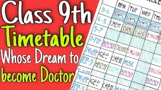 Timetable for class 9 neet aspirant | timetable class 9 | hamari kaksha