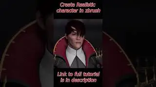 Vampire 3d character in maya, zbrush, substance painter
