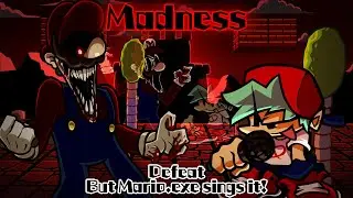 Madness / Defeat but Mario.exe sings it! (FNF Cover)