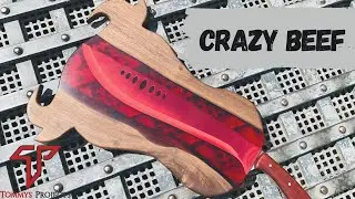 Making a Epoxy Cutting Board with a Machete / Epoxidharz Schneidebrett / Resin Art