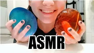 EATING ICE WITH JUICE IN IT - Ice Eating ASMR - | Hard Crunches and Gulps |