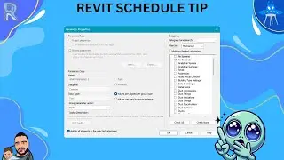 Revit | Project Shared Parameters Tip | Revit Schedules