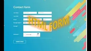Create HTML Form with notepad