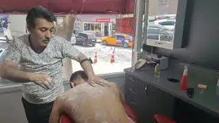 THE MOST RELAXING SEAT MASSAGE, AMAZING BACK MASSAGE,  RELAX WITH MUNUR ONKAN
