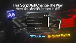 Subtitles in After Effects the Easy Way | SF Subtitles