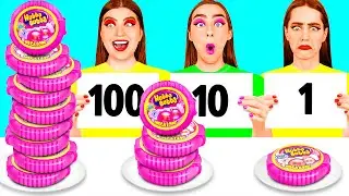100 Слоев еды Челлендж | Мукбанг от DaRaDa Challenge
