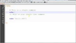 PHP in Tamil  #3 How to Create Single Line Comments and Multi Line Comments