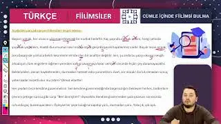 TYT Türkçe Cümle İçinde Fiilimsi Bulma ÇOOOK KOLAY