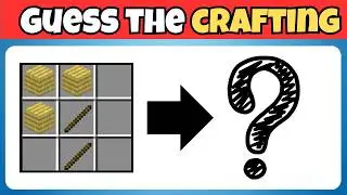 Can You Guess These Minecraft Crafting Recipes? 🧠🛠️ | Ultimate Quiz Challenge!