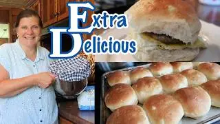 🍔Take hamburger buns up a notch with these secret ingredients | Summertime Bread Baking | July vlog