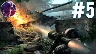 Уничтожаем танки врагов! Гора инопланетян! #5 ➜ Crysis
