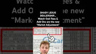Dirty LEXUS Dealership adds $20,000 in Finance Office… DEALERSHIP MARKUPS are STILL HERE! Watch Out