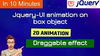 coding jquery UI animation draggable effect on box object | jquery  draggable effect |Jquery animate