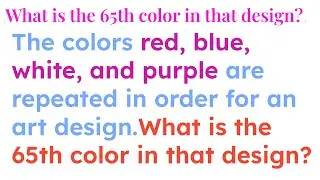 What is the 65th color in that design?