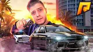 УГНАЛИ BMW M5 И УШЛИ ОТ ДПС - GTA: Криминальная Россия (CRMP)