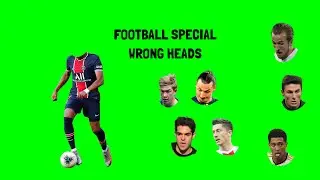 wrong head top superheroes football version 3 green screen video