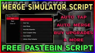 Roblox Merge Simulator Script - Auto Merge Blocks | Auto Tap | Buy Upgrades & More