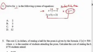 Question 4 Sample Exam A 2010-11