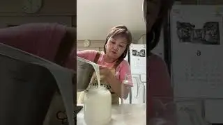 Thick and delicious homemade kefir
