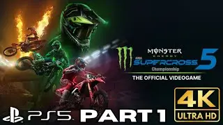 Monster Energy Supercross - The Official Videogame 5 Gameplay | PS5, PS4 | 4K HDR (No Commentary)