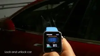 Tesla Model S car fully controlled by Apple Watch