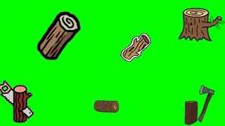 Wood Green Screen Animation