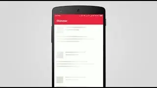Android Content Placeholder Animation using Facebook Shimmer (Demo)