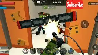 Pequeño gameplay de Pixel Combat en emulador.