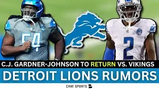 Detroit Lions Rumors: Starters Will PLAY! Lions RISE In NFL Power Rankings + C.J. Gardner-Johnson