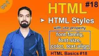 HTML Style Attributes with Text Formatting | HTML Styles using CSS | Hindi | 