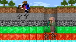 DIRT vs DIAMOND: Power PICKAXEBATTLE in Minecraft